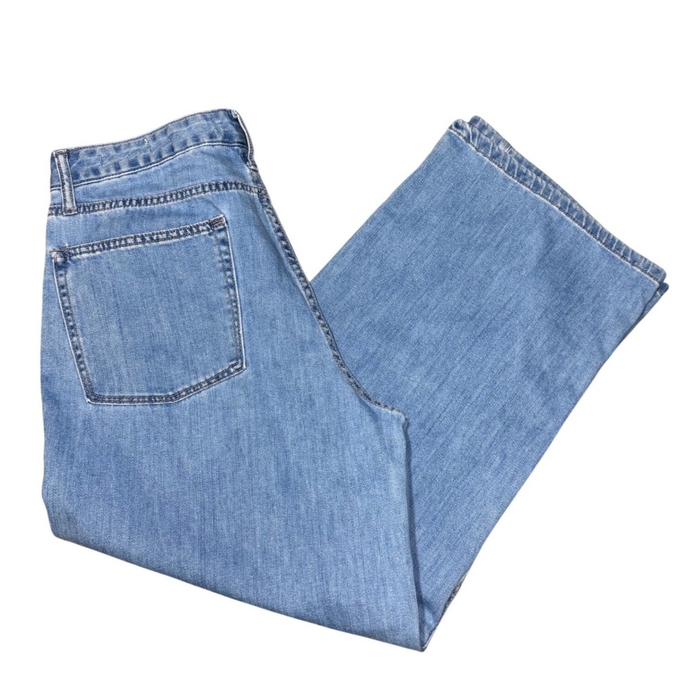 OAT New York Jeans Womens 30 Cloud Luxe Light Wash Straight Leg Denim Blue Pants